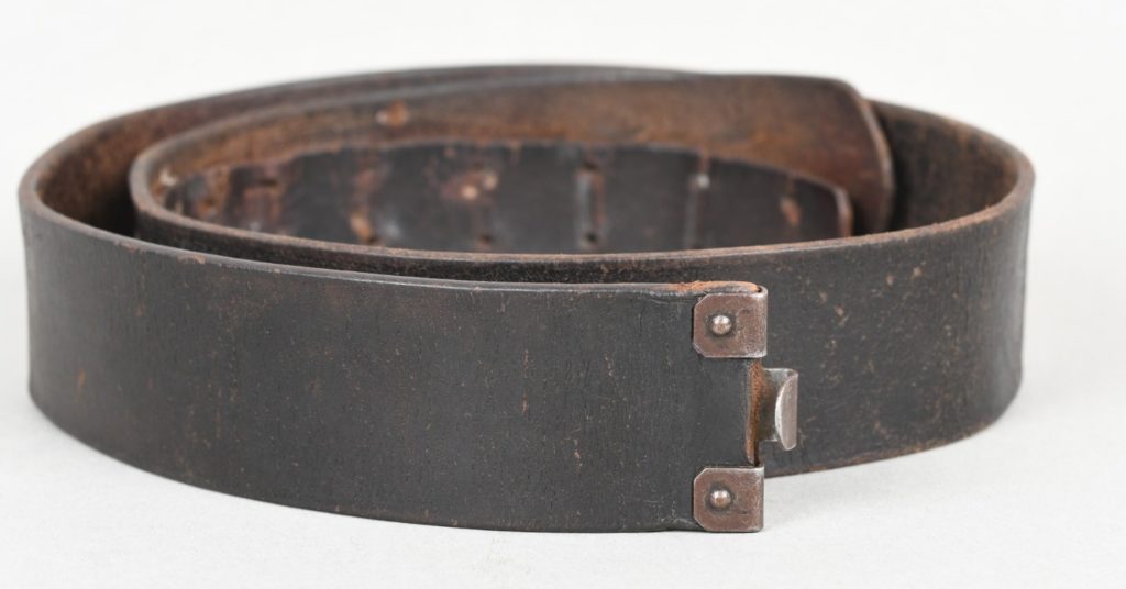 Heer/Waffen-SS Black Leather Combat Belt