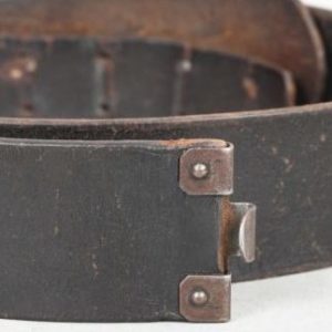 Heer/Waffen-SS Black Leather Combat Belt