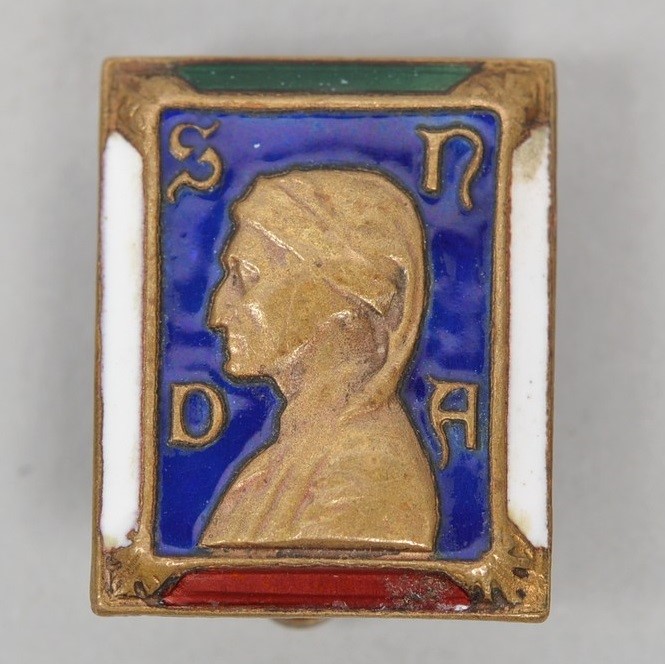 Italian Società Nazionale Dante Alighieri Member's Badge