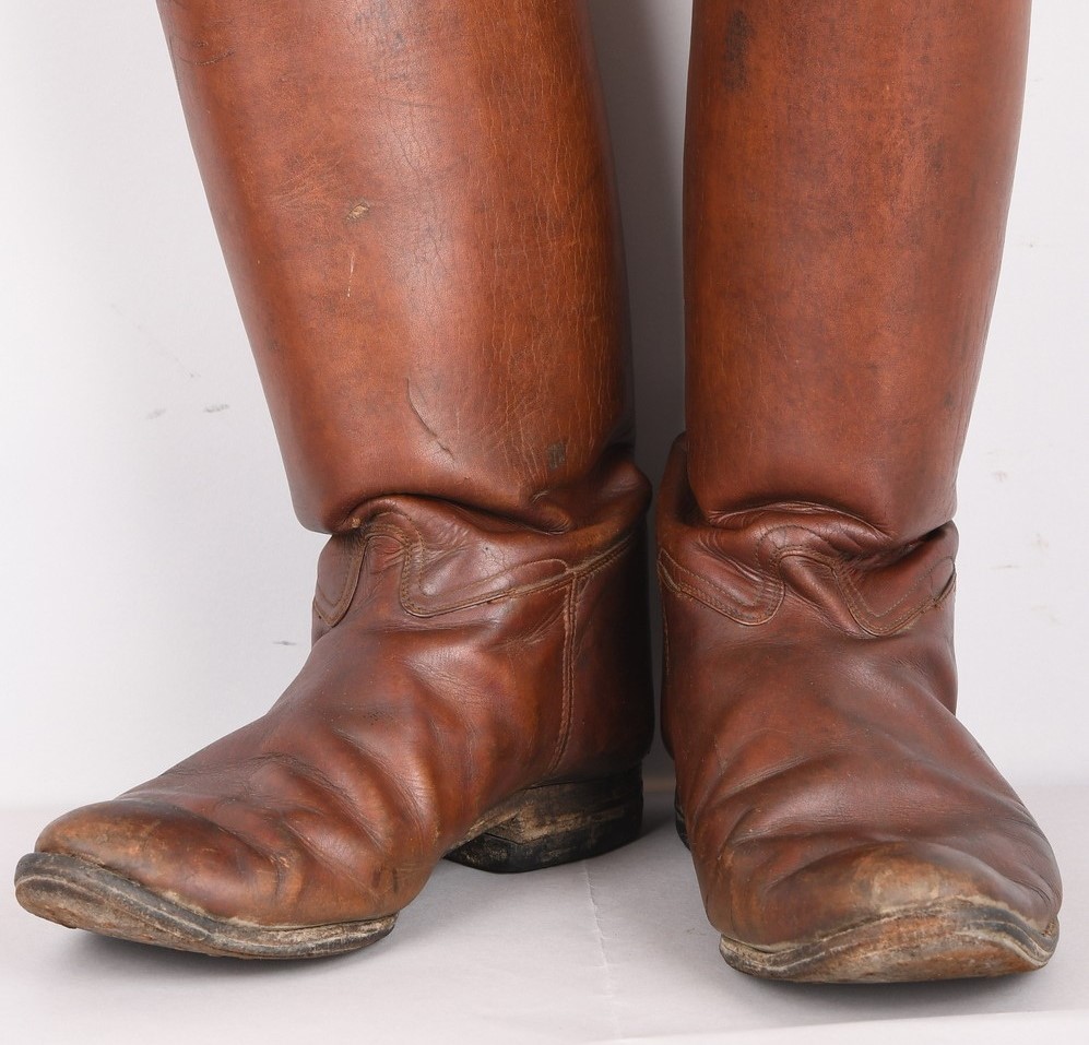 Japanese WWII Army Officer's Long Shaft Leather Boots
