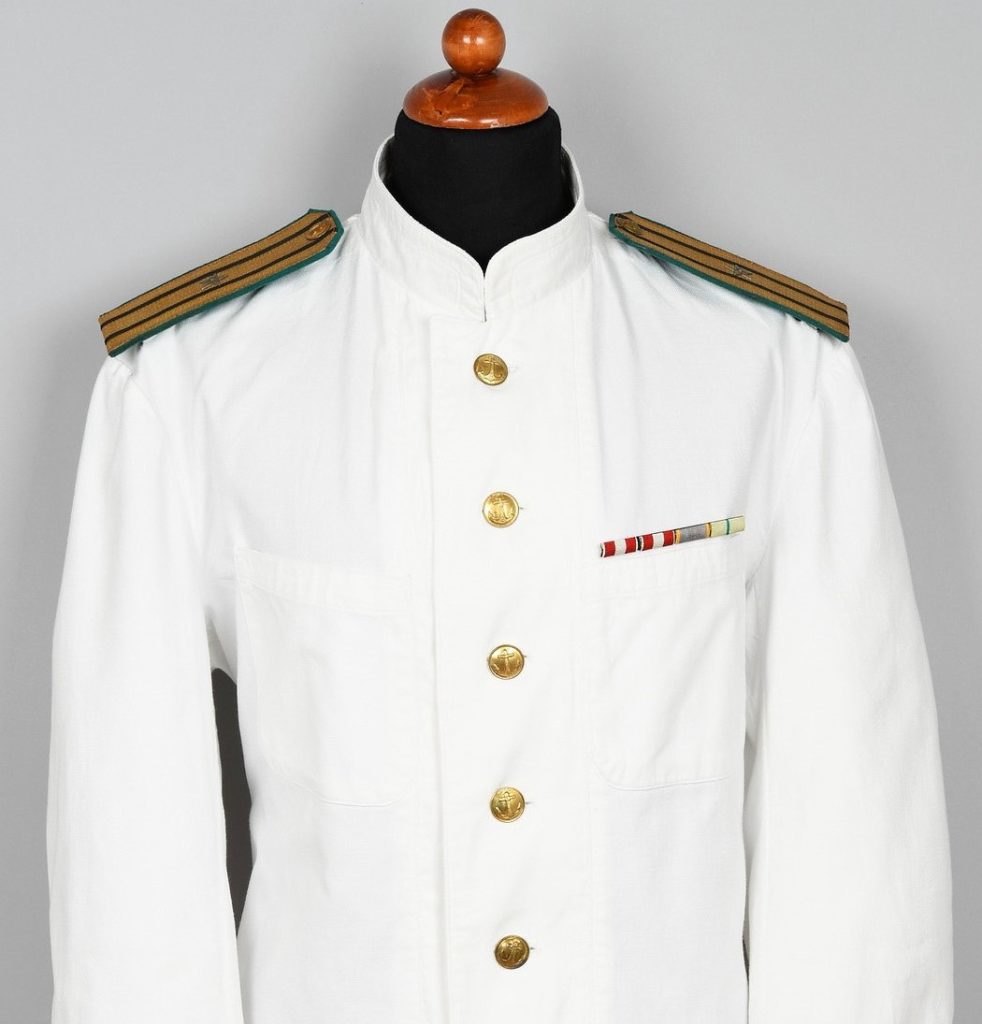 Russian WWII Garde Border Patrool Boat Unit Captain's Summer Tunic
