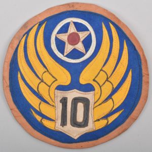 US WWII 10´th Airforce leather patch for the A2 Jacket