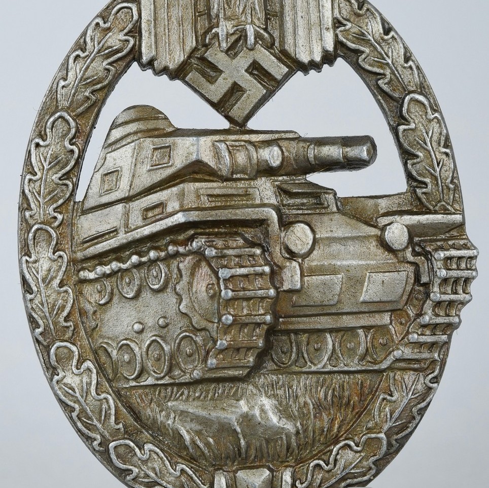 Panzer Assault Badge In Bronze