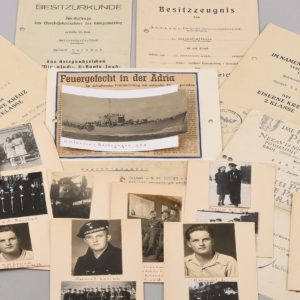 Matrosengefreiten Helmut Larisch Award Document and Photo Grouping