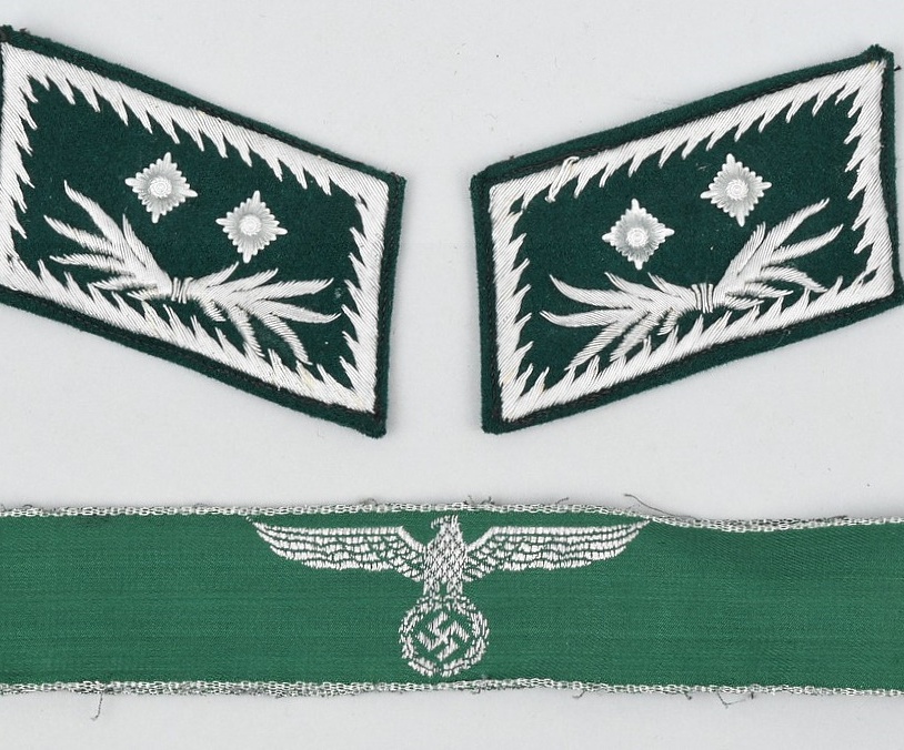 German Zollgrenzschutz, Zollsektretär Complete Insignia Set