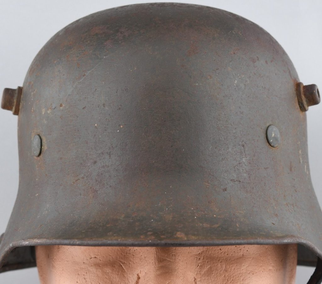 WW1 M16 Helmet reissued to a Heer soldier