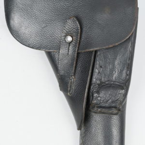 German Blackened Soft Shell Leather P38 Pistol Holster