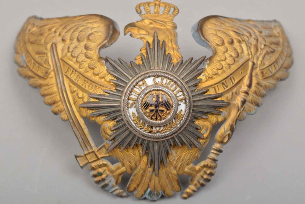 Preussen Garde Helmet Wappen for Officer.