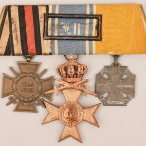 German WWI Three Place Medal Bar