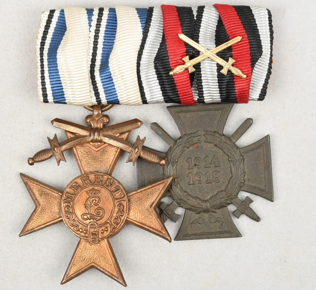 Germany WWI Bavarian 2 Place Medal Bar 