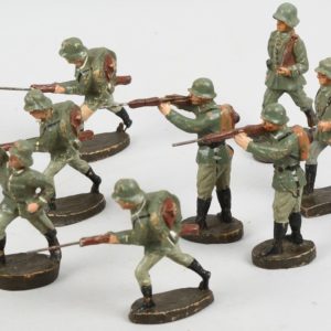 Toy Soldiers Germany 1930's-40's Group of 11 In Action Figures  