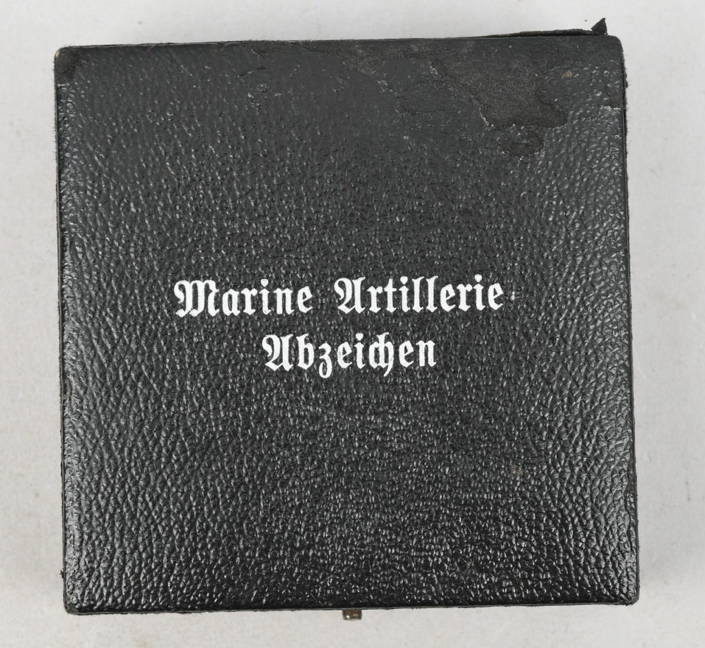 Kriegsmarine Coastal Artillery War Badge Early Case of Issue