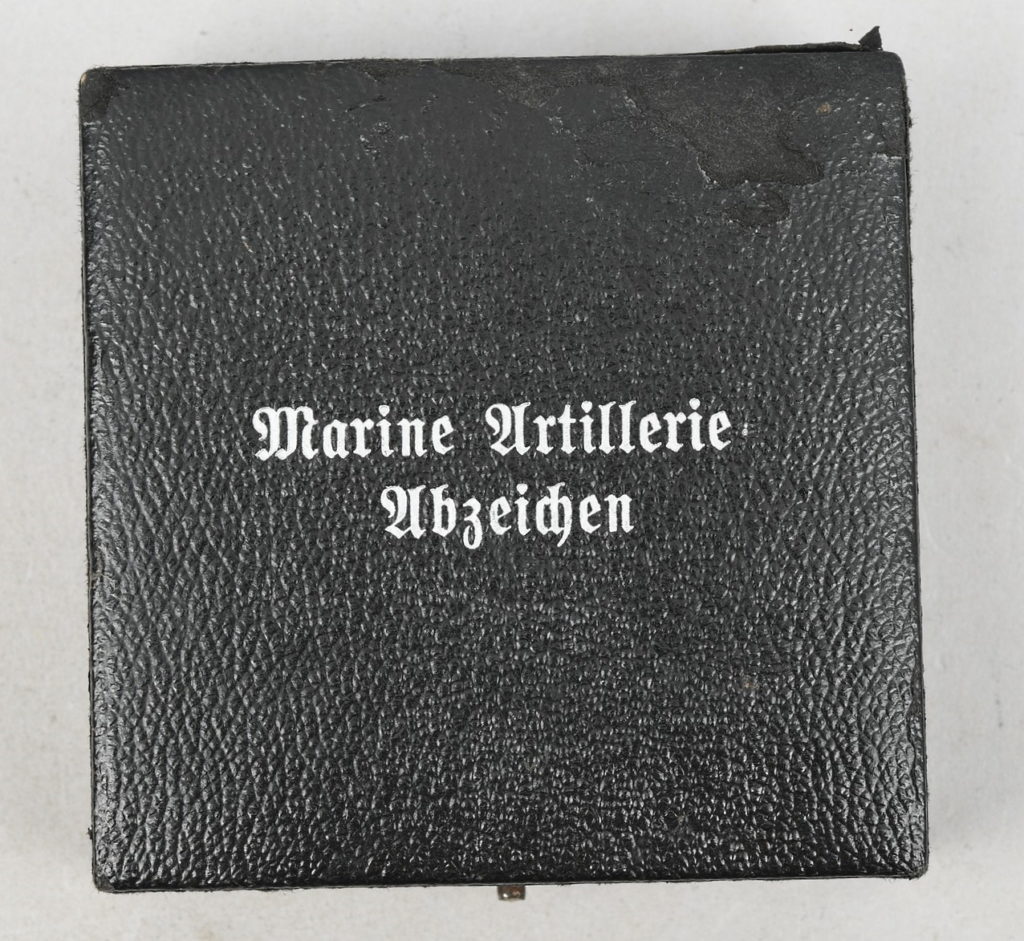 Kriegsmarine Coastal Artillery War Badge Early Case of Issue