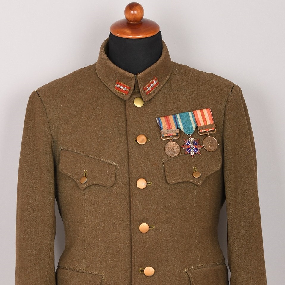 Japanese WWII Type 98 Captain's Tunic with Loops for a Ribbon Bar  