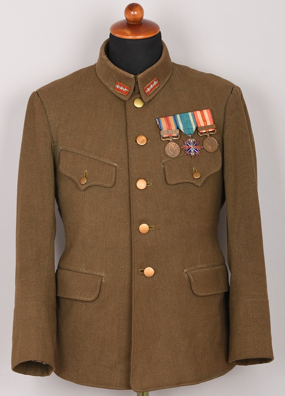 Japanese WWII Type 98 Captain's Tunic with Loops for a Ribbon Bar ...