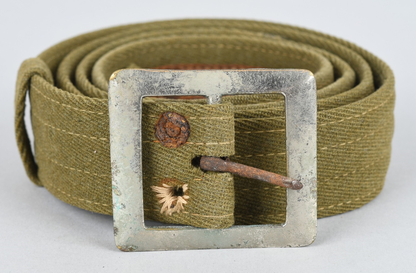 WW2 Japanese Army Officer's Cloth Belt - Military Antiques