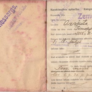 Latvian Pre-War Soldbook