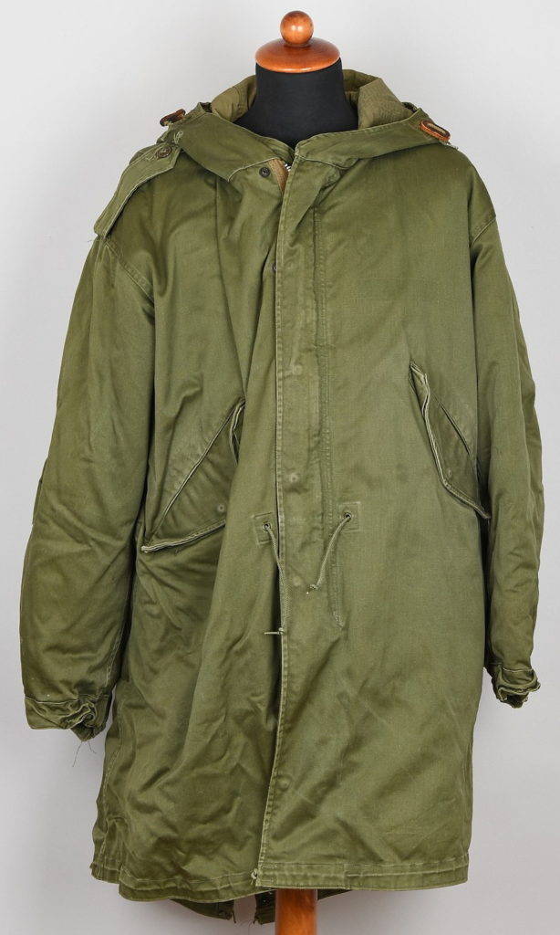 US Army Fishtail Cold Weather Parka with Wool Liner Produced 1950's (Korea War)