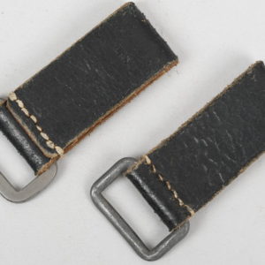 German WWII D-rings With Leather Belt Loop