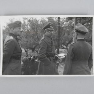 Private Period Photo Picturing Paul Hausser with two Officer's Dated 27-11-42