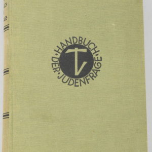 Handbuch der Judenfrage Printed 1931
