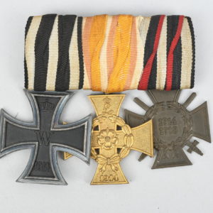 German Imperial WWI 3 Place Medal Bar
