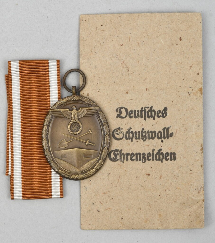 West Wall Medal with Paper Envelope of Issue