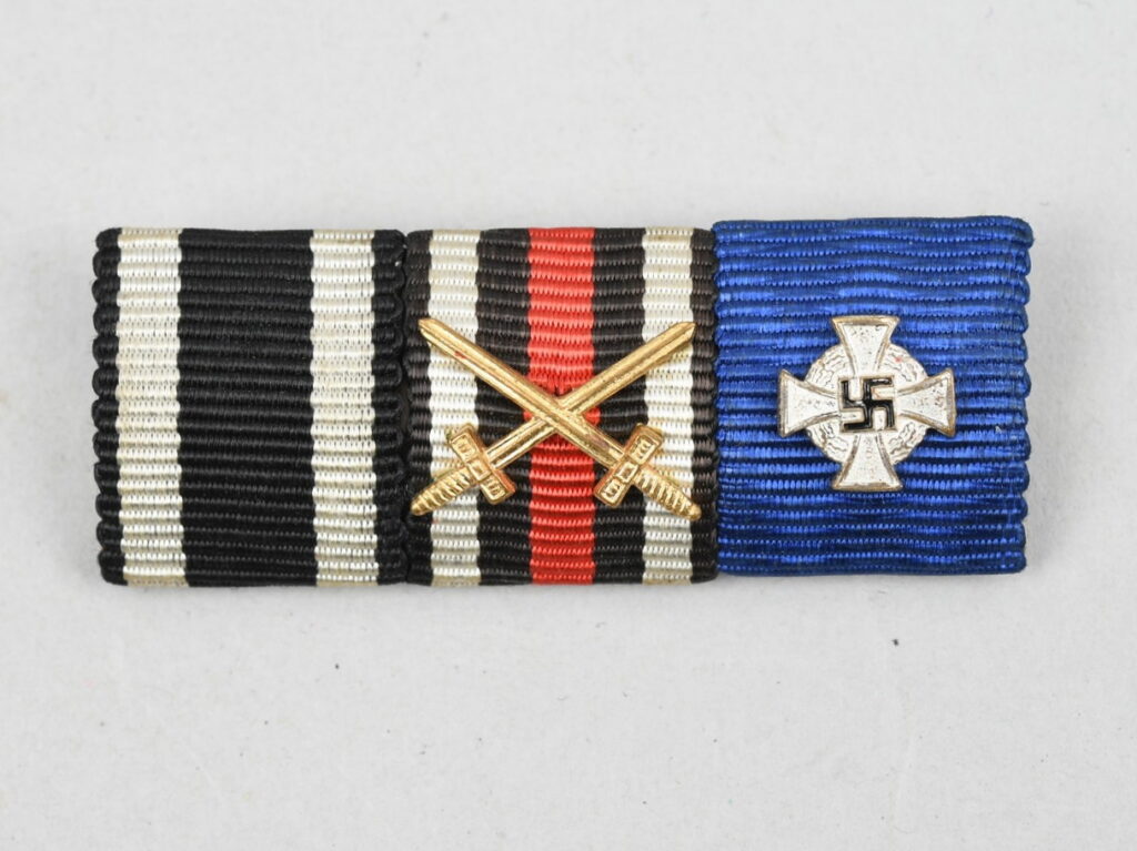 Germany WWI/WWII Three Place Ribbon Bar