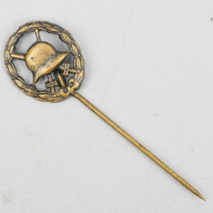 Wound Badge in Black 1914-1918 16mm Stick Pin Miniature
