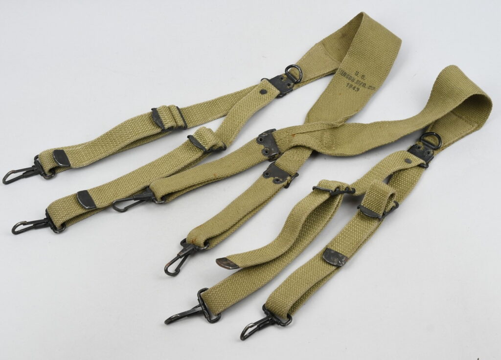 US WWII Combat Suspenders Dated 1943