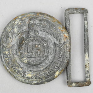 Ground Dug Waffen-SS Officer's Belt Buckle