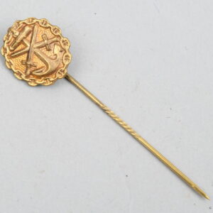 Naval Wound Badge in Gold 1914-1918 Stick Pin