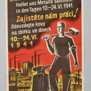 German WWII Proclamation Poster, Böhmen Mähren