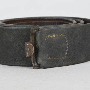 Heer / Waffen-SS Black Leather Combat Belt