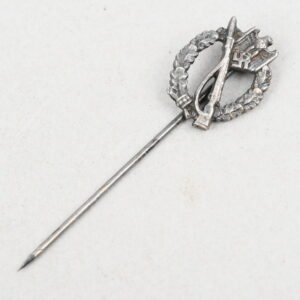 Infantry Assault Badge in Silver, Stick Pin Miniature