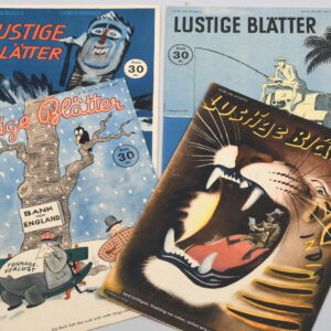 4 x German WWII Humor Magazine "Lustige Blätter" February 1943