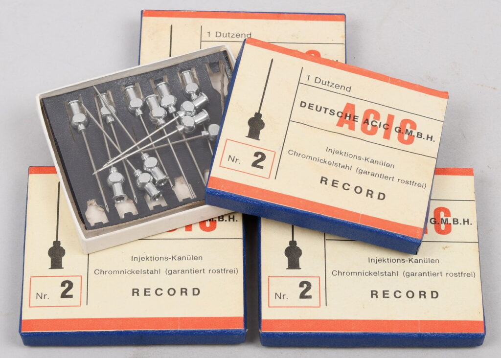 German WWII Injection Needle Box, Unopened - Military Antiques