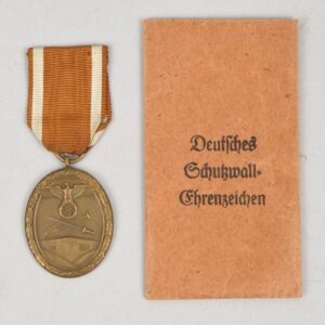West Wall Medal With Envelope of Issue