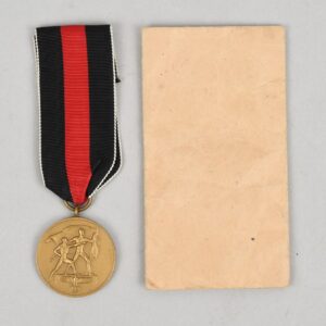 Commemorative Medal of 1st October 1938 With Envelope of Issue
