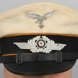 Luftwaffe Flight/Paratrooper EM/NCO´s White Top Summer Visor cap