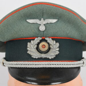 Heer Artillery Officers Visor Cap, Manufactured by Schellenberg