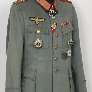 Heer Knight Cross Holder Generalleutnant Friedrich Karst Tunic And Breeches