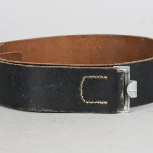Late War EM/NCO's Presstoff Leather Belt, RBNr Marked