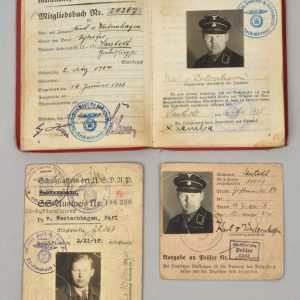 Early NSDAP/SS Member Party Number 28367 Karl von Westernhagen Document Grouping