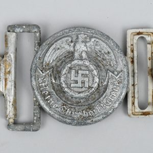 Ground Dug Waffen-SS Officers Belt Buckle by Overhoff & Cie