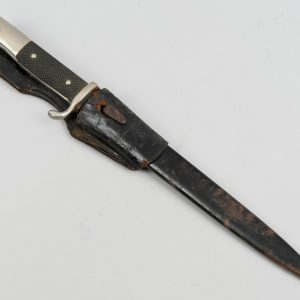 Heer Panzer Recon Btl 5 Dress Bayonet With Etched Blade And Frog