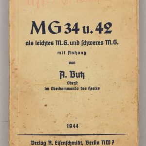 MG34 u.42 Weapons Training Booklet