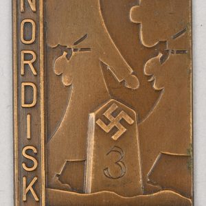 NSDAP Svenska Nationalsocialistiska Partiet Nordisk Ungdom “3” March Plaque