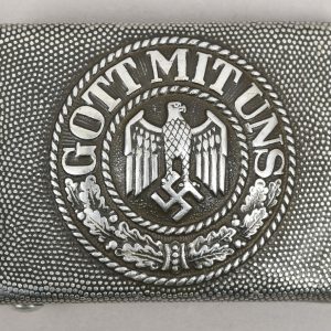 Heer EM/NCO'S Belt Buckle With Leather Tab