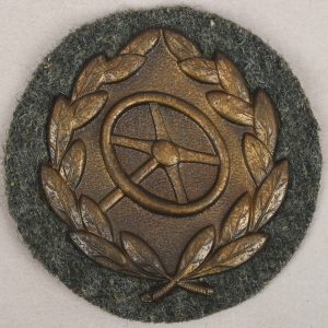 German WWII Heer/Waffen-SS Driver Qualification Badge in Bronze